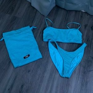Blue Sparkle Triangl Bikini